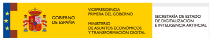 Logotipo del Ministerio de Asuntos Económicos y Transformación Digital